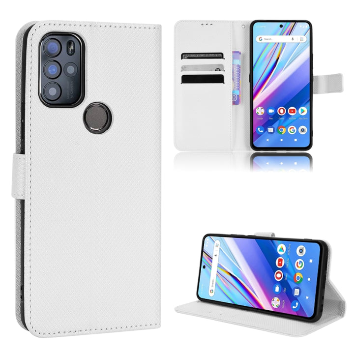 Diamond Texture Leather Phone Case, For BLU G91 Pro, For OPPO Realme Q3T / Q3S, For TCL 20 SE, For TCL 30 SE / 30 E / 306 / Sharp Aquos V6, For TCL 30 XE 5G / 30 V 5G, For vivo Y76 5G