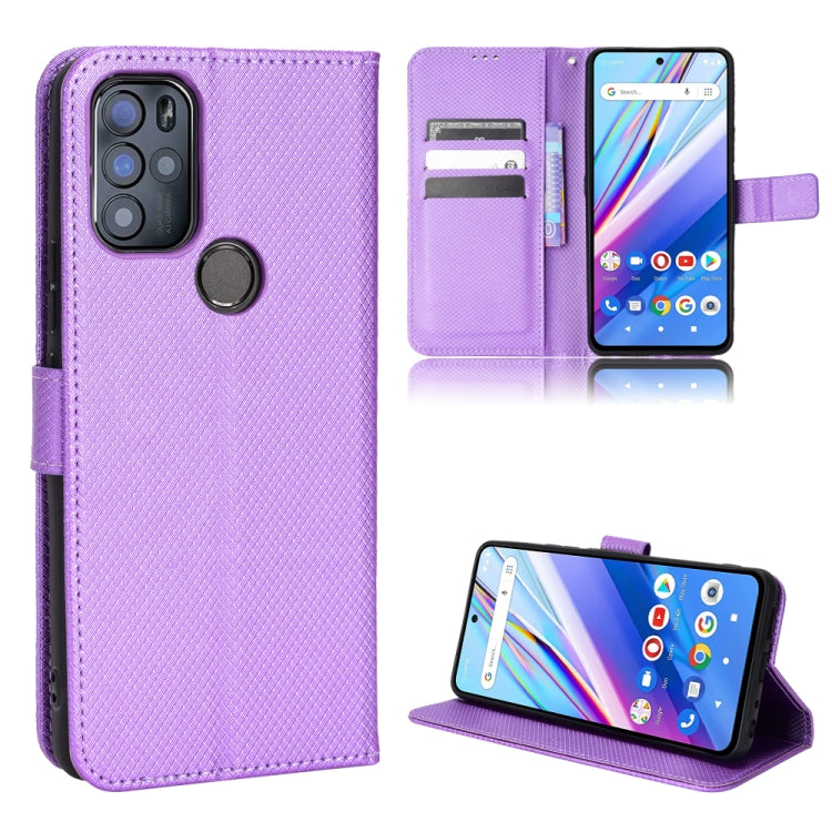 Diamond Texture Leather Phone Case, For BLU G91 Pro, For OPPO Realme Q3T / Q3S, For TCL 20 SE, For TCL 30 SE / 30 E / 306 / Sharp Aquos V6, For TCL 30 XE 5G / 30 V 5G, For vivo Y76 5G