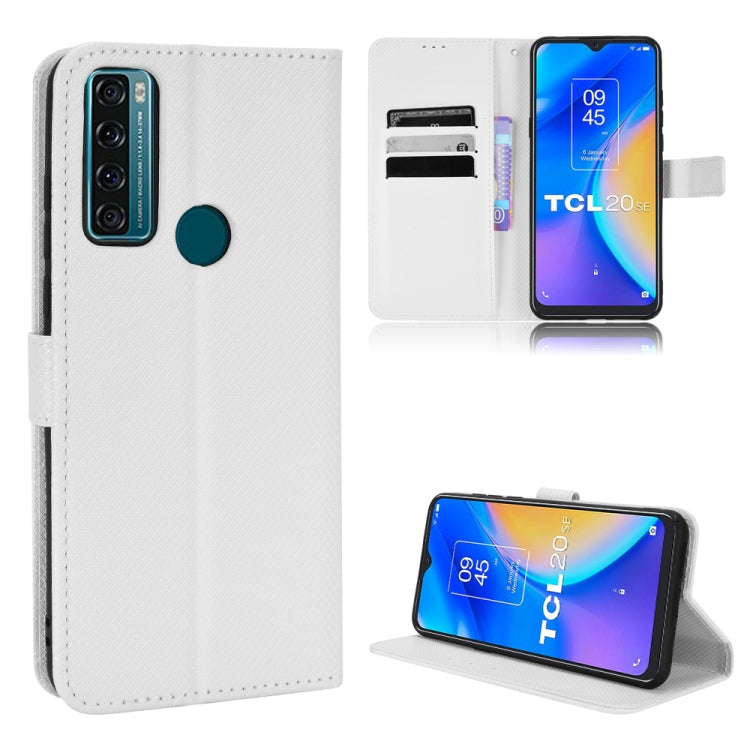 Diamond Texture Leather Phone Case, For BLU G91 Pro, For OPPO Realme Q3T / Q3S, For TCL 20 SE, For TCL 30 SE / 30 E / 306 / Sharp Aquos V6, For TCL 30 XE 5G / 30 V 5G, For vivo Y76 5G