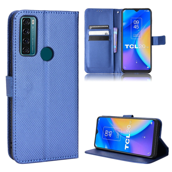 Diamond Texture Leather Phone Case, For BLU G91 Pro, For OPPO Realme Q3T / Q3S, For TCL 20 SE, For TCL 30 SE / 30 E / 306 / Sharp Aquos V6, For TCL 30 XE 5G / 30 V 5G, For vivo Y76 5G