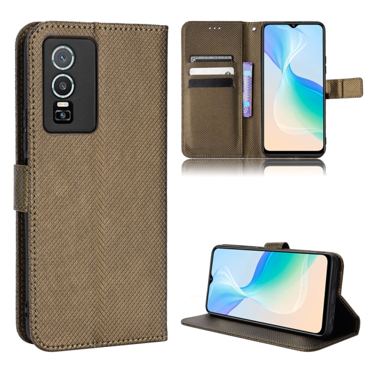 Diamond Texture Leather Phone Case, For BLU G91 Pro, For OPPO Realme Q3T / Q3S, For TCL 20 SE, For TCL 30 SE / 30 E / 306 / Sharp Aquos V6, For TCL 30 XE 5G / 30 V 5G, For vivo Y76 5G