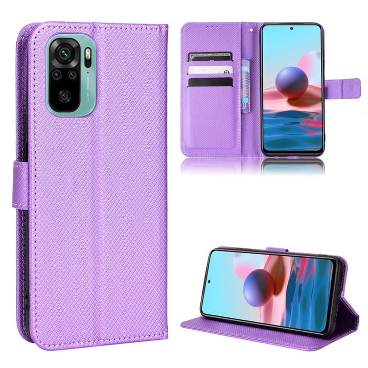 Diamond Texture Leather Phone Case, For OPPO Find X5, For OPPO Reno7 5G / Find X5 Lite, For vivo iQOO U5 5G, For Alcatel 1S 2021 / 3L 2021 / TCL 20E / 20Y, For Doogee S59 / S59 Pro, For Xiaomi Redmi Note 10 4G / Note 10S