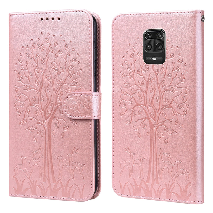 Tree & Deer Pattern Pressed Flip Leather Phone Case, For Nokia 3.4 / 5.4, For Nokia G20 / G10 / 6.3, For Sony Xperia 10 III, For Xiaomi Redmi Note 10 Lite, For Xiaomi Redmi 9T / 9 Power, For Xiaomi Redmi 10