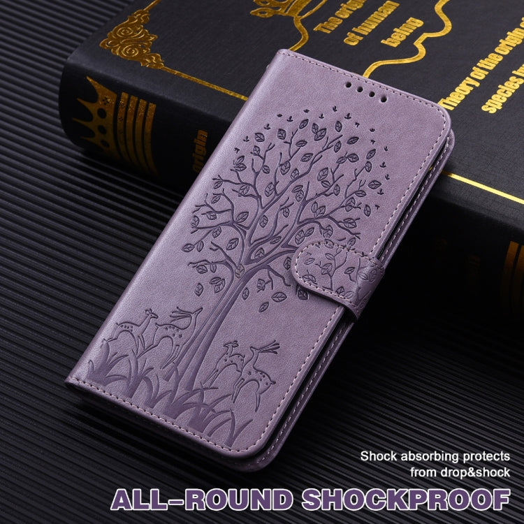 Tree & Deer Pattern Pressed Flip Leather Phone Case, For Xiaomi Redmi Note 8 2021 / Note 8, For Xiaomi Redmi 9 / Redmi 10X, For Xiaomi Redmi Note 10 5G / Poco M3 Pro 5G, For Xiaomi Redmi Note 10 / Note 10S, For Xiaomi Redmi Note 10 Pro / Note 10 Pro Max