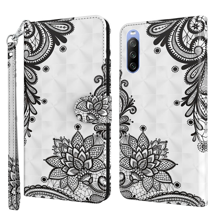 3D Painting Pattern TPU + PU Leather Phone Case, For Sony Xperia 5 III, For Sony Xperia 10 II, For Sony Xperia 10 III