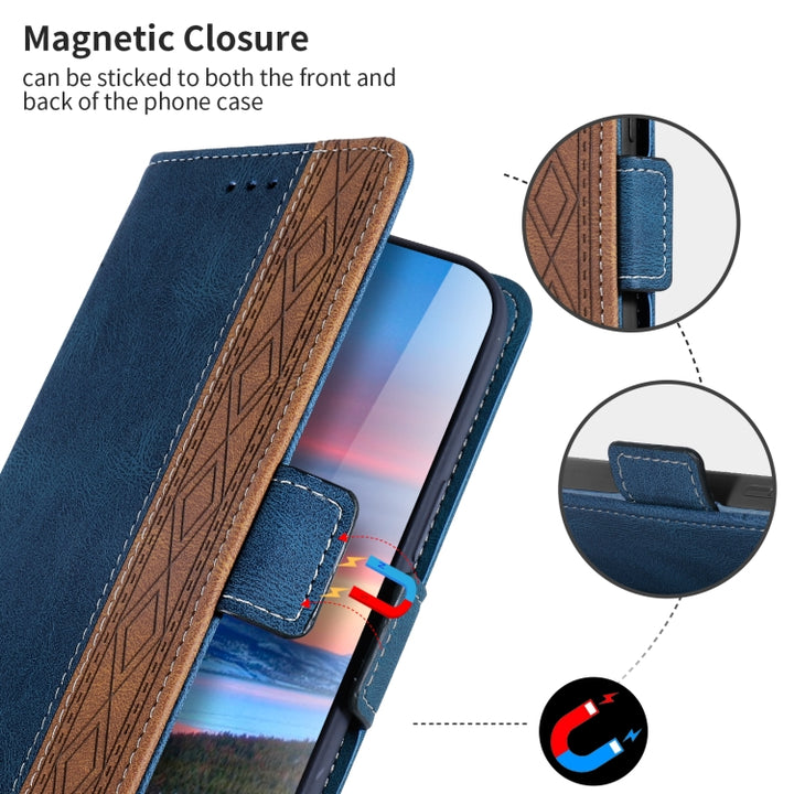 Stitching Side-Magnetic RFID Leather Phone Case, For Sony Xperia 10 III