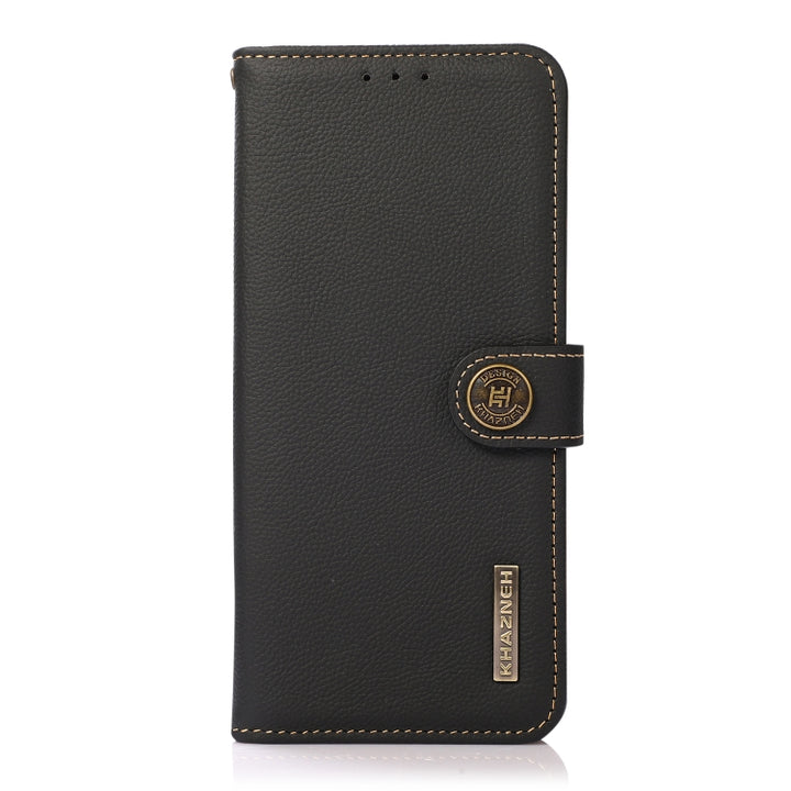 KHAZNEH Custer Genuine Leather RFID Phone Case, For vivo Y75 5G, For Sony Xperia 1 IV