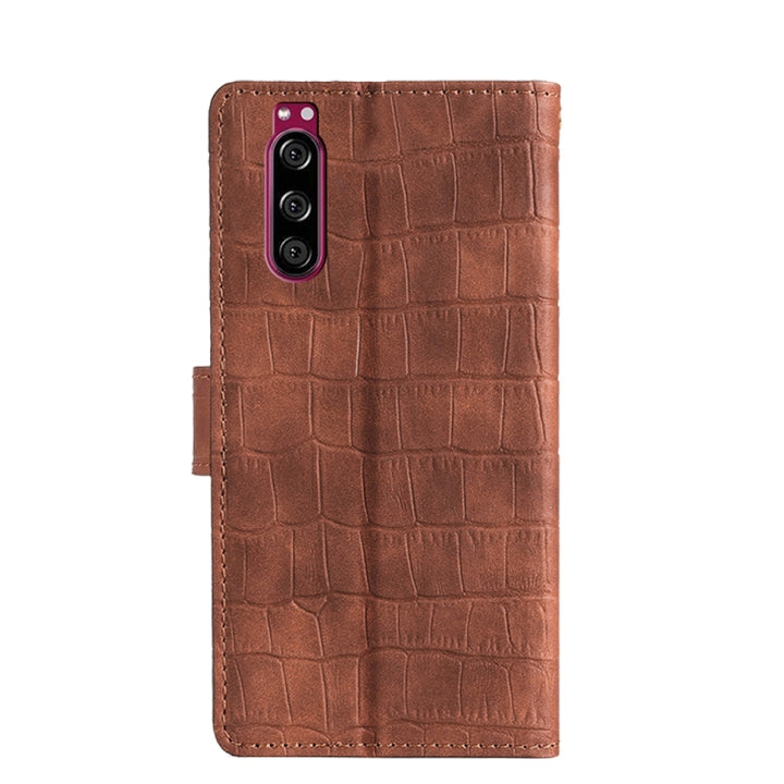 Skin Feel Crocodile Texture Magnetic Clasp PU Leather Phone Case, For Sony Xperia 5, For Sony Xperia Ace  II, For Sony Xperia Pro-I, For Sony Xperia 1 III