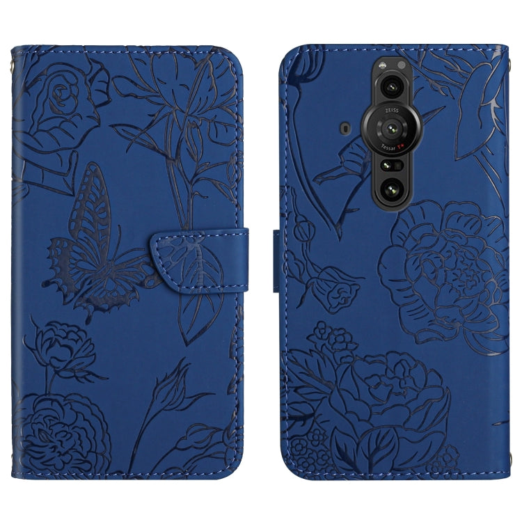 Skin Feel Butterfly Peony Embossed Leather Phone Case, For Sony Xperia 5 III, For Sony Xperia 10 III, For Sony Xperia 10 IV, For Sony Xperia ACE II, For Sony Xperia Pro-I