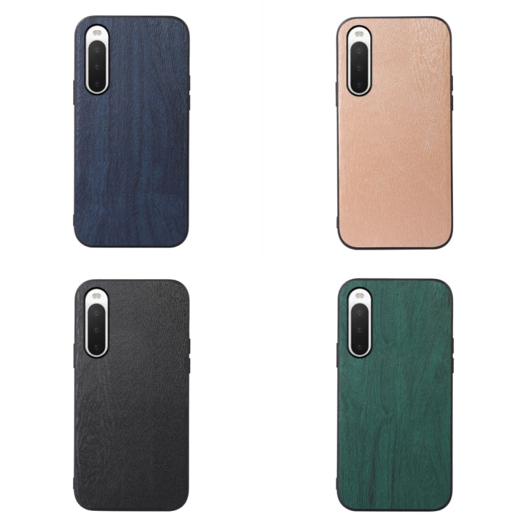 Wood Texture PU Phone Case, For Sony Xperia 10 IV, For Sony Xperia Ace III