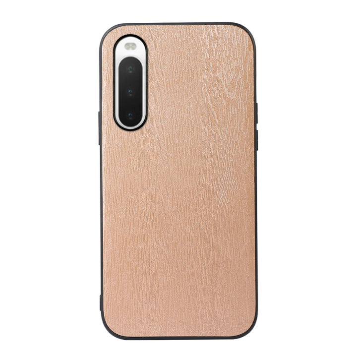 Wood Texture PU Phone Case, For Sony Xperia 10 IV, For Sony Xperia Ace III