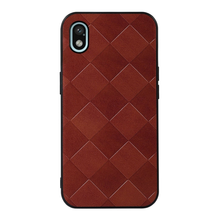 Weave Plaid PU Phone Case, For Sony Xperia 10 IV, For Sony Xperia Ace III