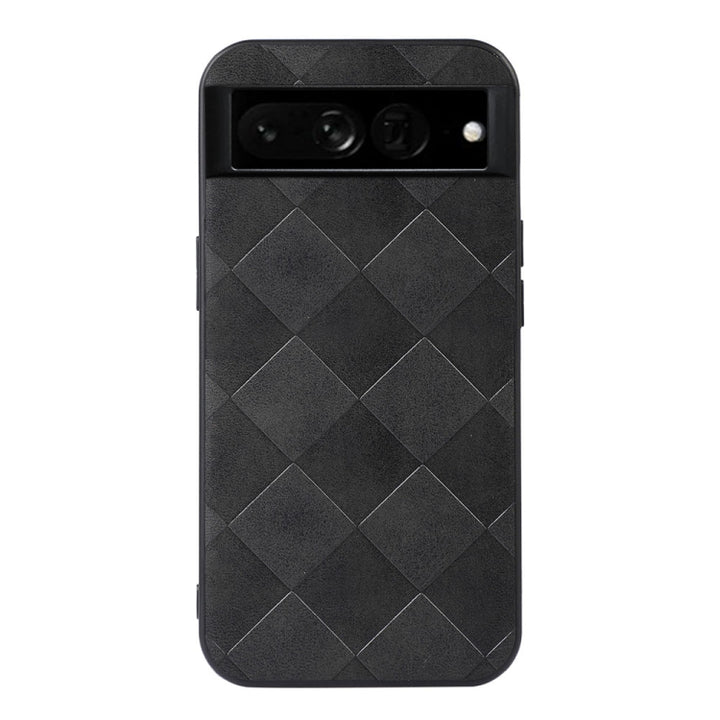 Weave Plaid PU Phone Case, For Google Pixel 7 Pro 5G, For Google Pixel 7 5G