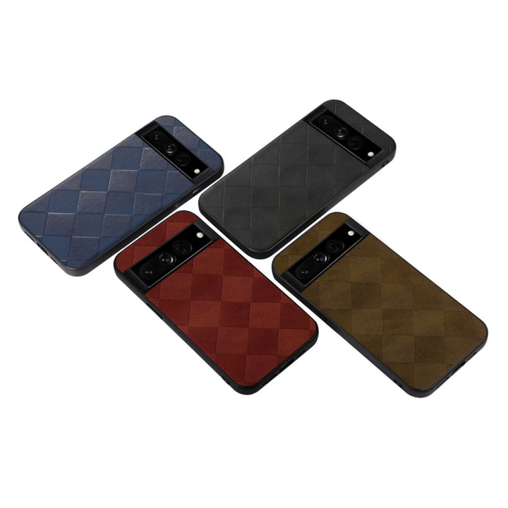 Weave Plaid PU Phone Case, For Google Pixel 7 Pro 5G, For Google Pixel 7 5G