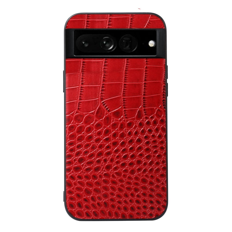 Crocodile Top Layer Cowhide Leather Phone Case, For Google Pixel 7 Pro 5G, For Google Pixel 7 5G