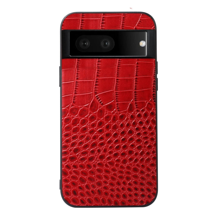 Crocodile Top Layer Cowhide Leather Phone Case, For Google Pixel 7 Pro 5G, For Google Pixel 7 5G