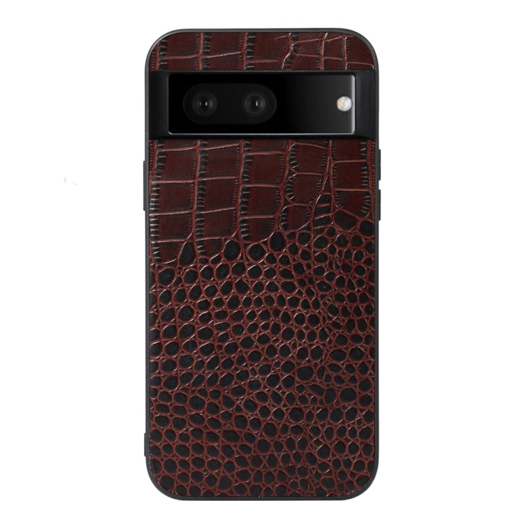 Crocodile Top Layer Cowhide Leather Phone Case, For Google Pixel 7 Pro 5G, For Google Pixel 7 5G