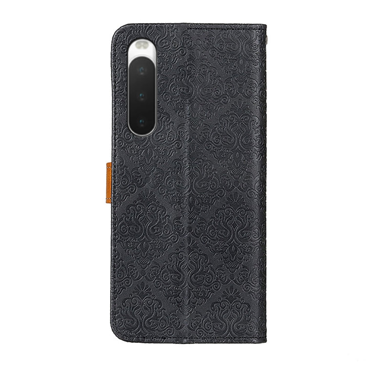 European Floral Embossed Leather Phone Case, For Sony Xperia 10 IV, For Sony Xperia 1 IV, For vivo Y75 5G / Y55 5G, For Xiaomi Redmi Note 11E