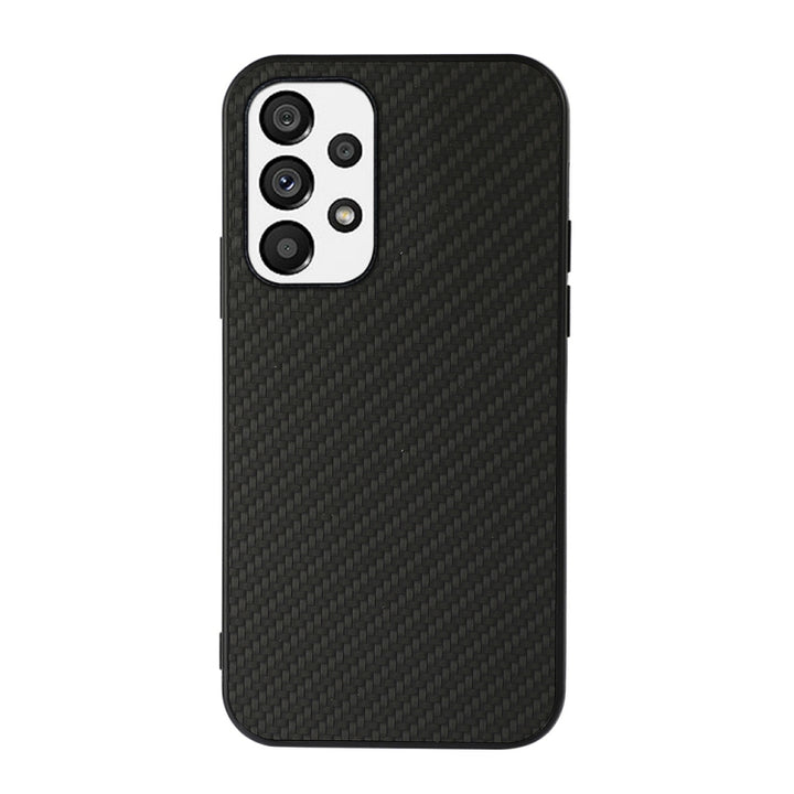 Accurate Hole Carbon Fiber Texture PU Phone Case, For OnePlus 10 Pro, For Google Pixel 7, For Google Pixel 7 Pro, For Samsung Galaxy A73 5G