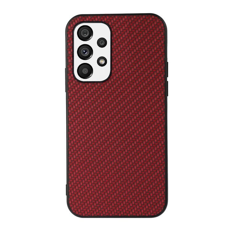 Accurate Hole Carbon Fiber Texture PU Phone Case, For OnePlus 10 Pro, For Google Pixel 7, For Google Pixel 7 Pro, For Samsung Galaxy A73 5G