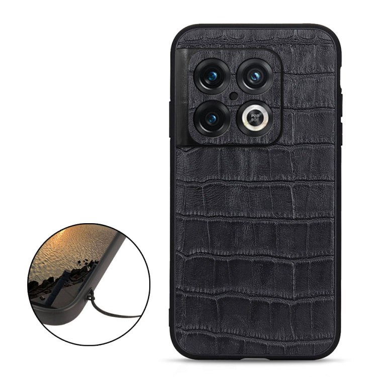 Accurate Hole Crocodile Texture Genuine Leather Phone Case, For OnePlus 10 Pro Accurate Hole, For Google Pixel 7, For Google Pixel 7 Pro, For Samsung Galaxy A73 5G