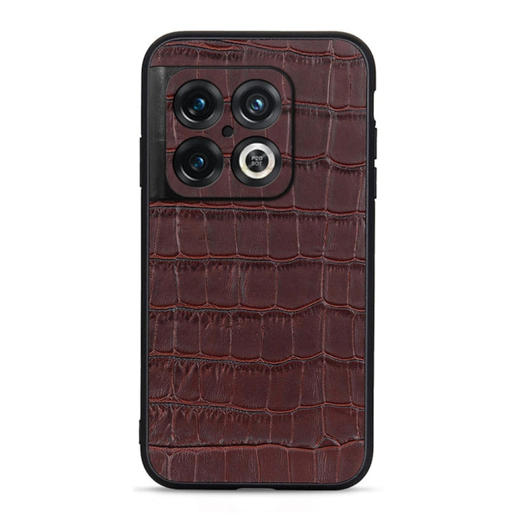 Accurate Hole Crocodile Texture Genuine Leather Phone Case, For OnePlus 10 Pro Accurate Hole, For Google Pixel 7, For Google Pixel 7 Pro, For Samsung Galaxy A73 5G