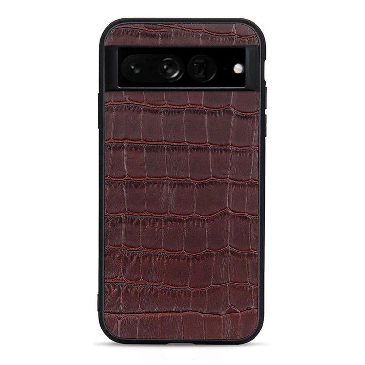 Accurate Hole Crocodile Texture Genuine Leather Phone Case, For OnePlus 10 Pro Accurate Hole, For Google Pixel 7, For Google Pixel 7 Pro, For Samsung Galaxy A73 5G