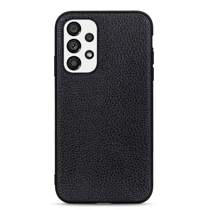 Accurate Hole Litchi Texture Genuine Leather Phone Case, For OnePlus 10 Pro, For Google Pixel 7, For Google Pixel 7 Pro, For Samsung Galaxy A73 5G