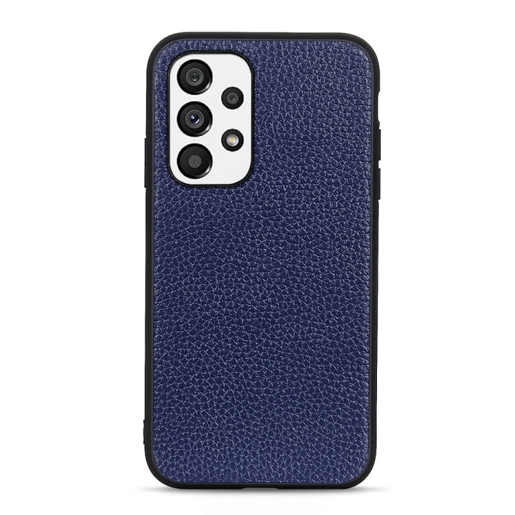 Accurate Hole Litchi Texture Genuine Leather Phone Case, For OnePlus 10 Pro, For Google Pixel 7, For Google Pixel 7 Pro, For Samsung Galaxy A73 5G