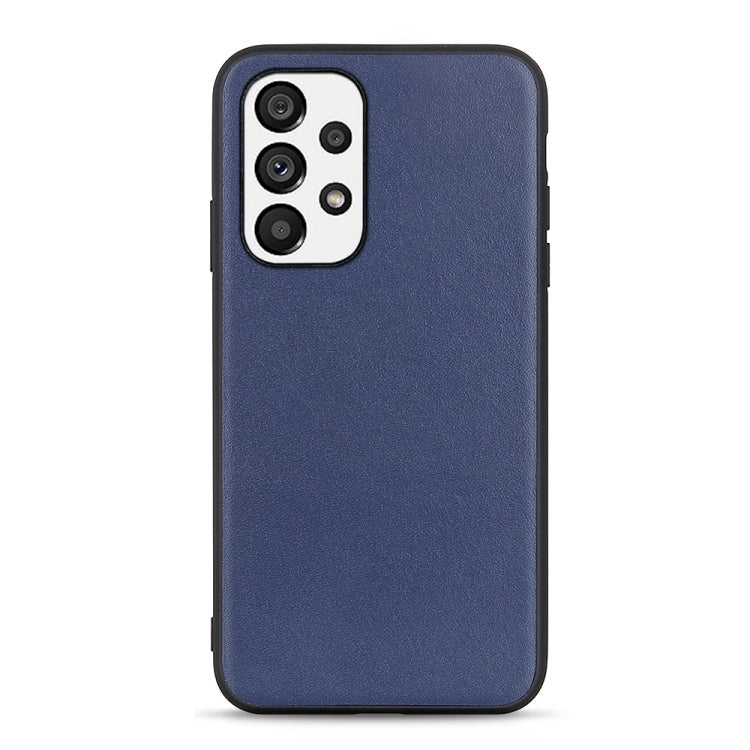 Accurate Hole Lambskin Texture Genuine Leather Phone Case, For OnePlus 10 Pro, For Google Pixel 7, For Google Pixel 7 Pro, For Samsung Galaxy A73 5G