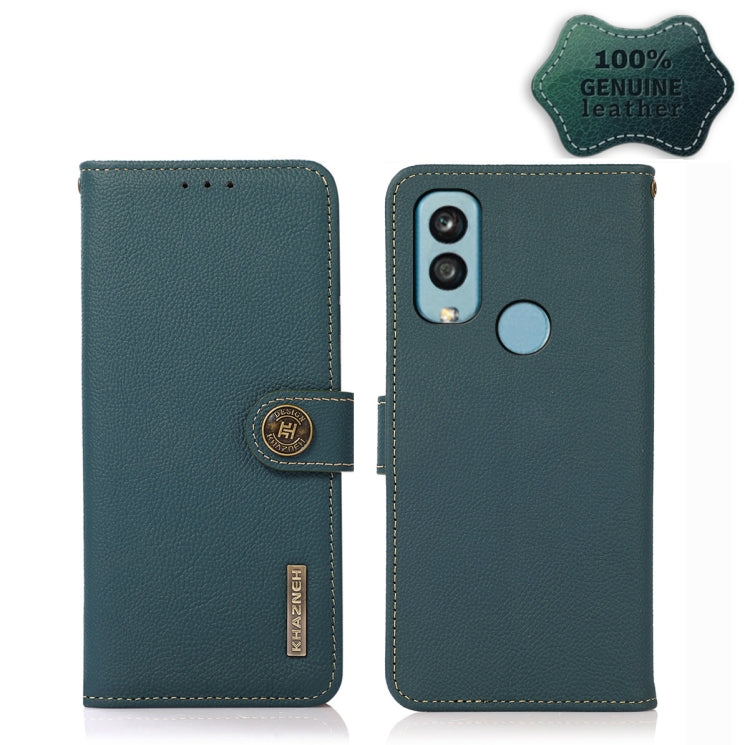 KHAZNEH Custer Genuine Leather RFID Phone Case, For Xiaomi Redmi 10A, For Sony Xperia Ace III, For Kyocera Android One S9, For Samsung Galaxy F23 / M23