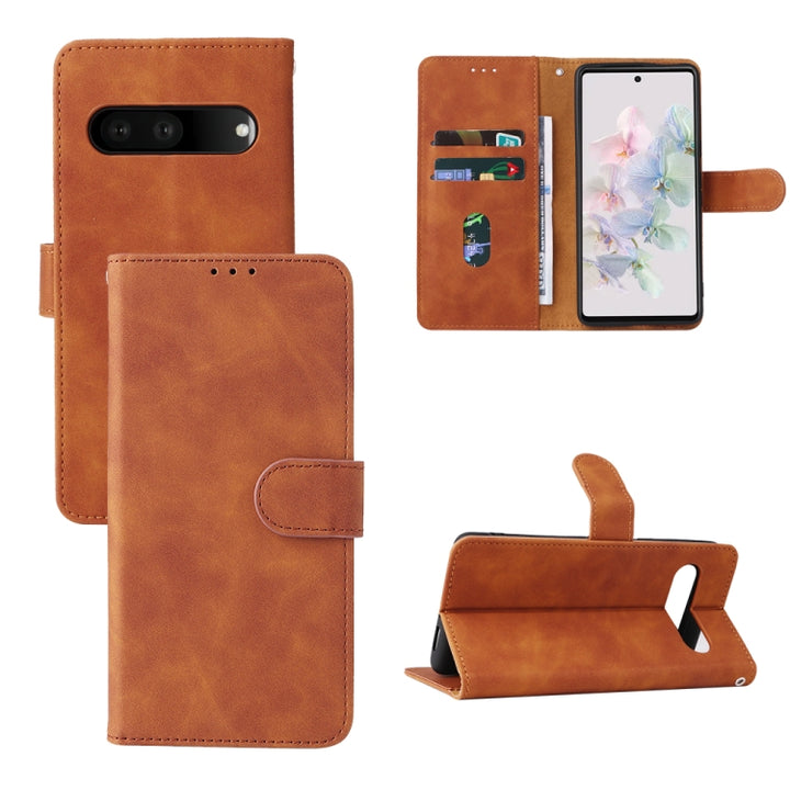 Skin Feel Magnetic Flip Leather Phone Case, For Google Pixel 7, For Google Pixel 7 Pro, For Sony Xperia 10 IV, For vivo T1 5G