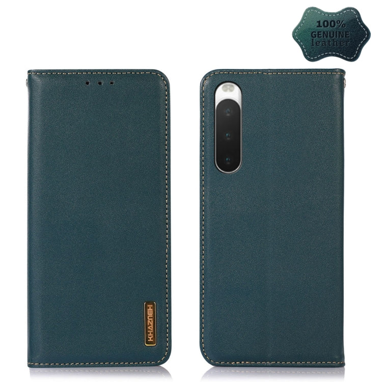 KHAZNEH Nappa Top Layer Cowhide Leather Phone Case, For Sony Xperia 1 IV, For Sony Xperia 10 IV