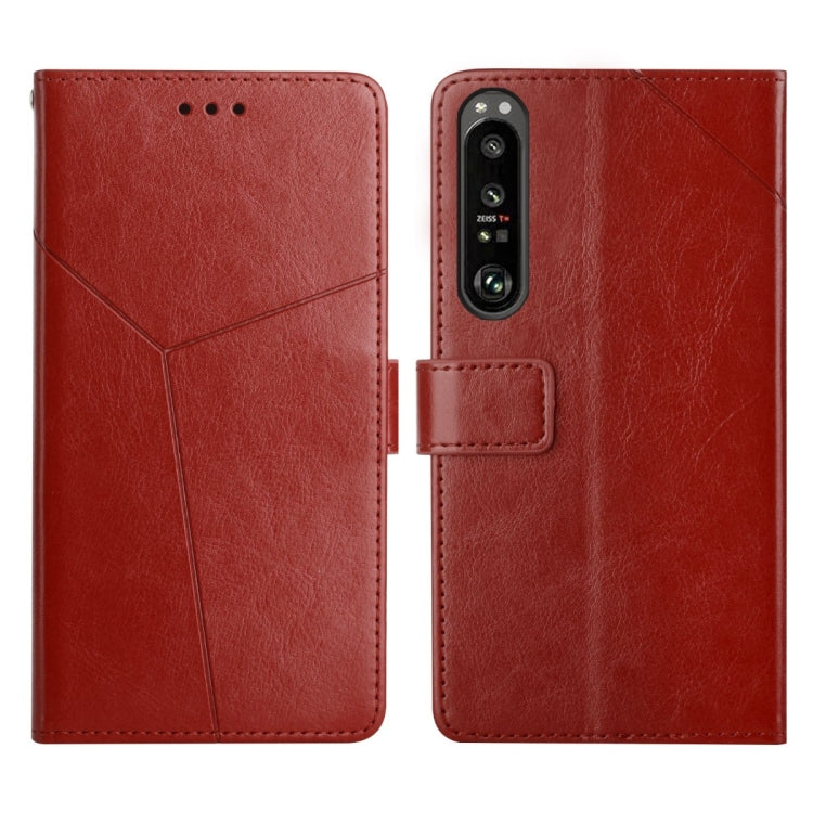 Y Stitching Horizontal Flip Leather Phone Case, For Sony Xperia 1, For Sony Xperia 10, For Sony Xperia Pro-I