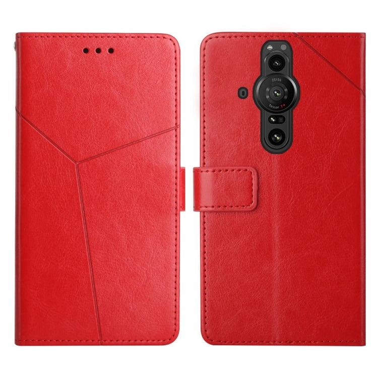 Y Stitching Horizontal Flip Leather Phone Case, For Sony Xperia 1, For Sony Xperia 10, For Sony Xperia Pro-I