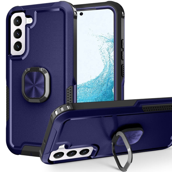 3 in 1 Ring Holder PC + TPU Phone Case, For Samsung Galaxy S22 5G, For Samsung Galaxy S22+ 5G, For Samsung Galaxy S22 Ultra 5G, For Samsung Galaxy S21 5G, For Samsung Galaxy S21+ 5G