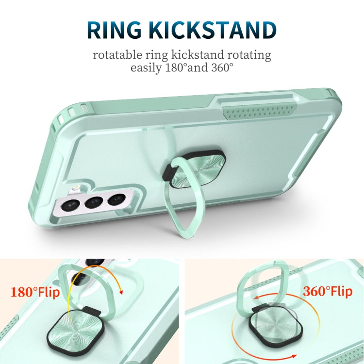 3 in 1 Ring Holder PC + TPU Phone Case, For Samsung Galaxy S21 FE 5G, For Samsung Galaxy A53, For Samsung Galaxy A73 5G, For Samsung Galaxy A33 5G, For Google Pixel 6