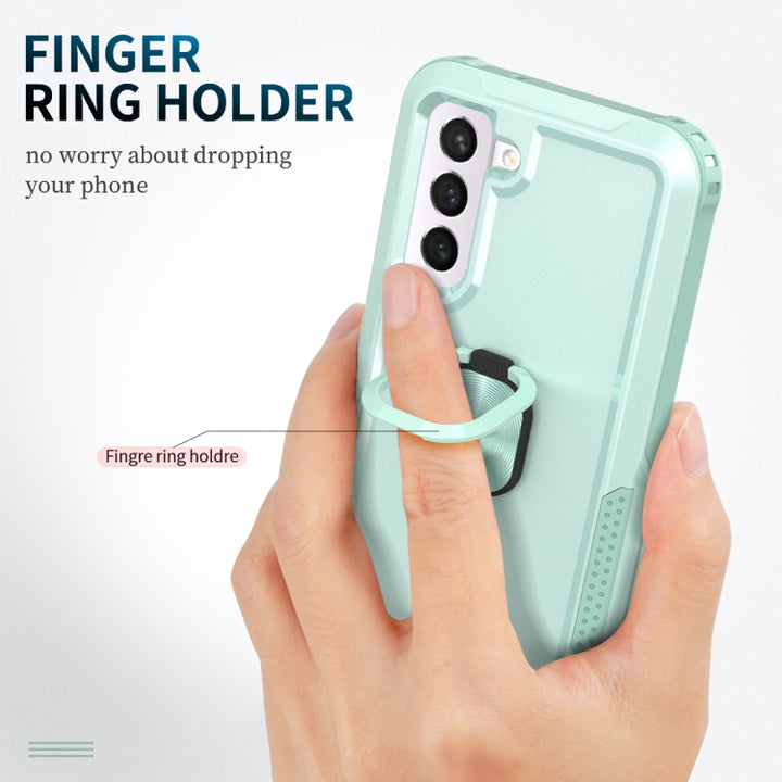 3 in 1 Ring Holder PC + TPU Phone Case, For Samsung Galaxy S21 FE 5G, For Samsung Galaxy A53, For Samsung Galaxy A73 5G, For Samsung Galaxy A33 5G, For Google Pixel 6