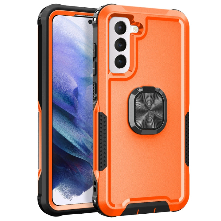 3 in 1 Ring Holder PC + TPU Phone Case, For Samsung Galaxy S21 FE 5G, For Samsung Galaxy A53, For Samsung Galaxy A73 5G, For Samsung Galaxy A33 5G, For Google Pixel 6