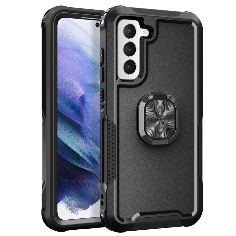 3 in 1 Ring Holder PC + TPU Phone Case, For Samsung Galaxy S21 FE 5G, For Samsung Galaxy A53, For Samsung Galaxy A73 5G, For Samsung Galaxy A33 5G, For Google Pixel 6