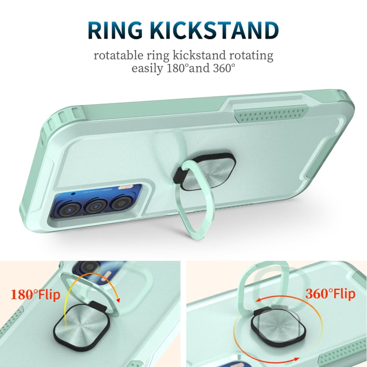 3 in 1 Ring Holder PC + TPU Phone Case, For Motorola Moto Edge 2021, For Motorola Moto G Pure