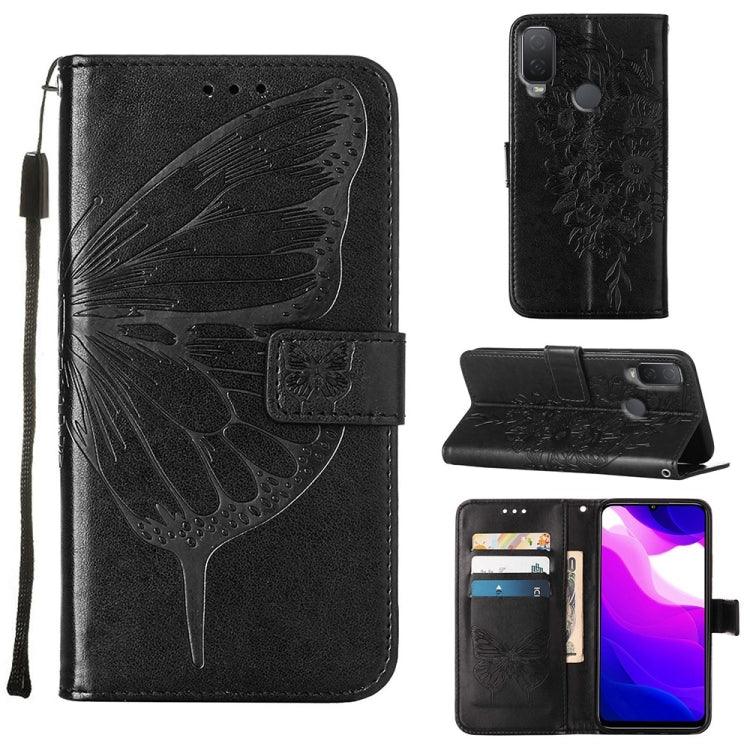 Embossed Butterfly Leather Phone Case, For Alcatel 1L 2021, For Google Pixel 6a 5G, For Google Pixel 7 5G, For Itel P37 / Vision 2s