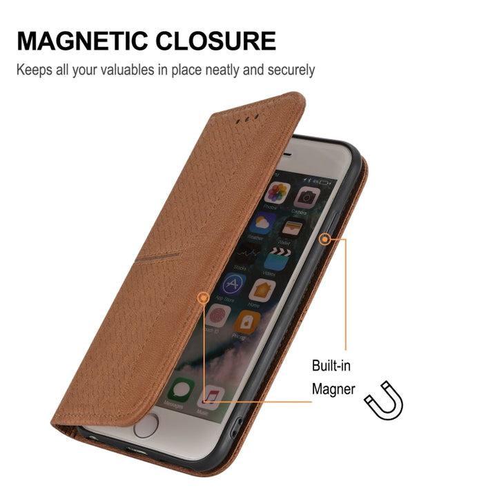 Woven Texture Stitching Magnetic PU Leather Phone Case, For Google Pixel 7, For Nokia G21 / G11, For Google Pixel 7 Pro, For Kyocera Android One S9 / Digno Sanga Edition, For Samsung Galaxy M23 / F23 5G Japanese Version