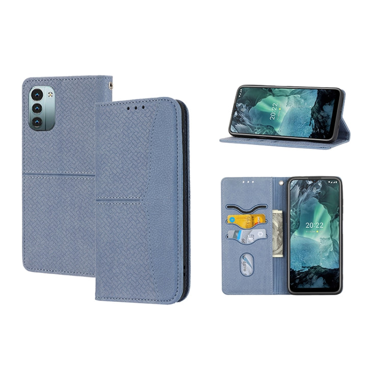 Woven Texture Stitching Magnetic PU Leather Phone Case, For Google Pixel 7, For Nokia G21 / G11, For Google Pixel 7 Pro, For Kyocera Android One S9 / Digno Sanga Edition, For Samsung Galaxy M23 / F23 5G Japanese Version