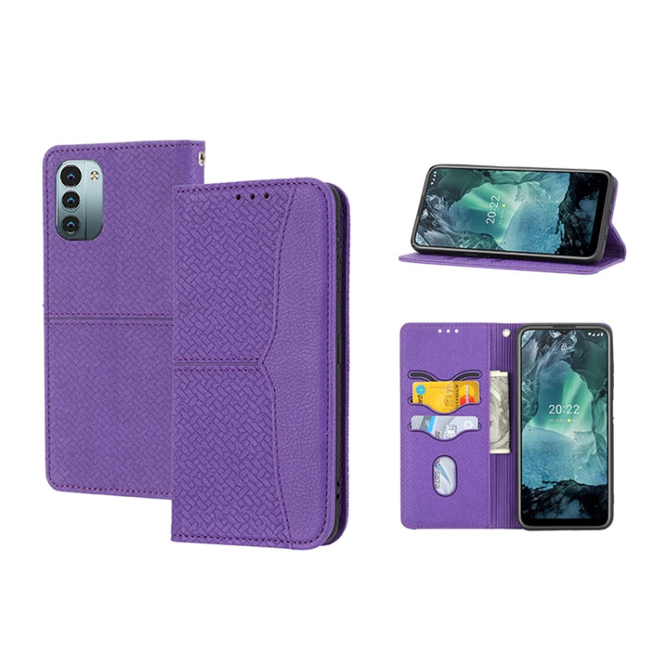 Woven Texture Stitching Magnetic PU Leather Phone Case, For Google Pixel 7, For Nokia G21 / G11, For Google Pixel 7 Pro, For Kyocera Android One S9 / Digno Sanga Edition, For Samsung Galaxy M23 / F23 5G Japanese Version