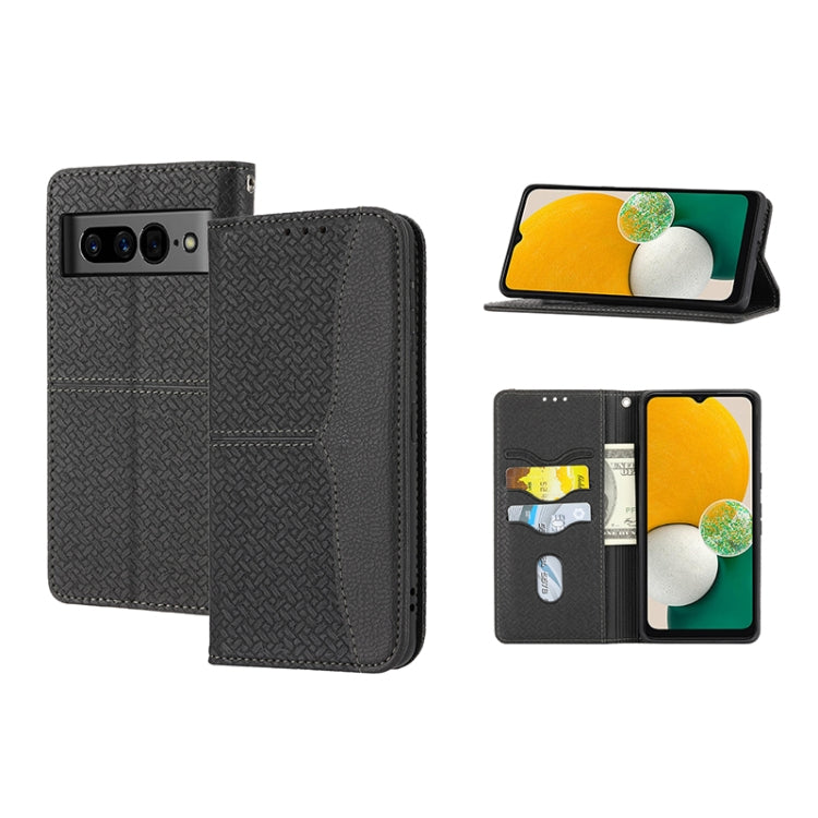 Woven Texture Stitching Magnetic PU Leather Phone Case, For Google Pixel 7, For Nokia G21 / G11, For Google Pixel 7 Pro, For Kyocera Android One S9 / Digno Sanga Edition, For Samsung Galaxy M23 / F23 5G Japanese Version