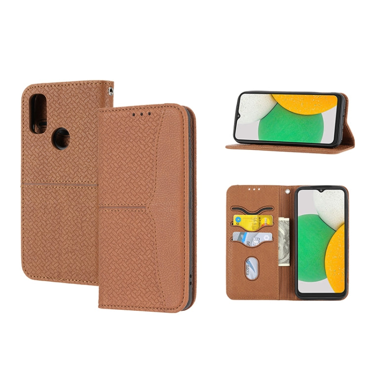 Woven Texture Stitching Magnetic PU Leather Phone Case, For Google Pixel 7, For Nokia G21 / G11, For Google Pixel 7 Pro, For Kyocera Android One S9 / Digno Sanga Edition, For Samsung Galaxy M23 / F23 5G Japanese Version