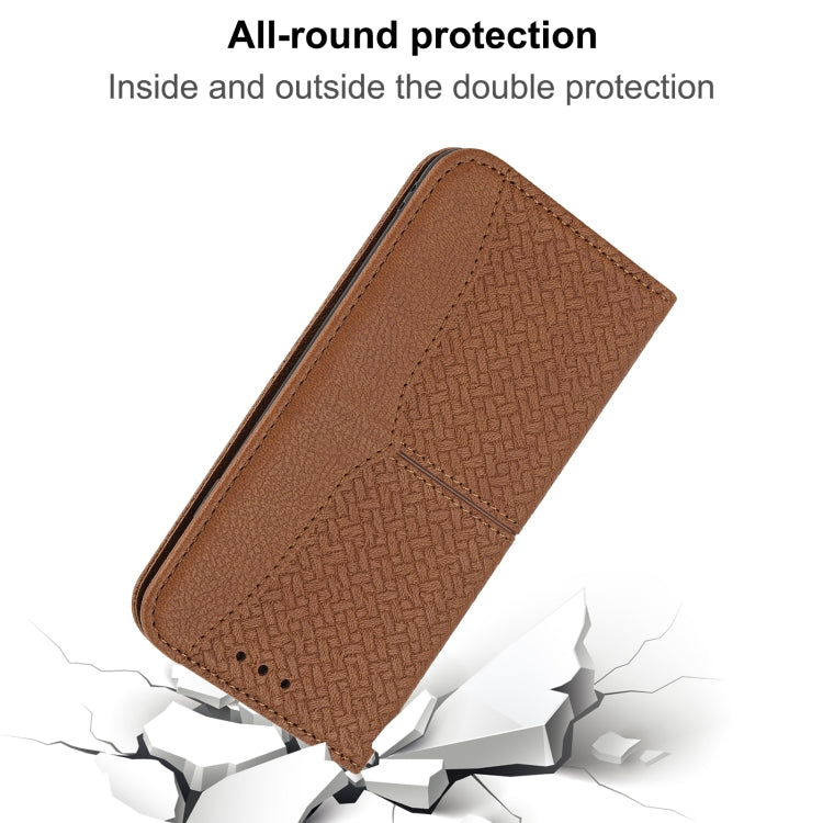 Woven Texture Stitching Magnetic PU Leather Phone Case, For OPPO Realme C31 4G Global, For Sony Xperia 10 IV, For Sony Xperia 1 IV, For Xiaomi Redmi 10A, For Xiaomi Poco M4 Pro