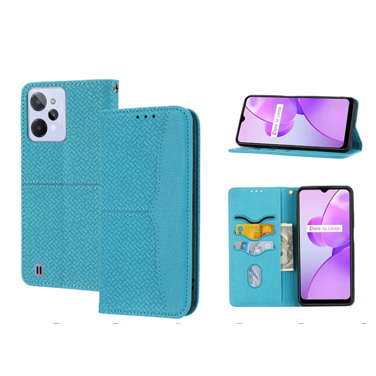 Woven Texture Stitching Magnetic PU Leather Phone Case, For OPPO Realme C31 4G Global, For Sony Xperia 10 IV, For Sony Xperia 1 IV, For Xiaomi Redmi 10A, For Xiaomi Poco M4 Pro