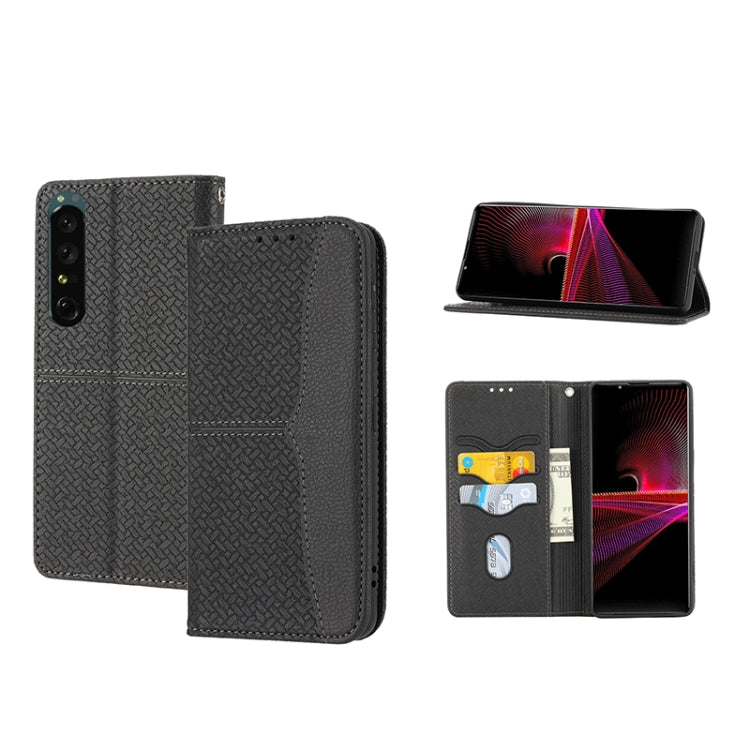 Woven Texture Stitching Magnetic PU Leather Phone Case, For OPPO Realme C31 4G Global, For Sony Xperia 10 IV, For Sony Xperia 1 IV, For Xiaomi Redmi 10A, For Xiaomi Poco M4 Pro